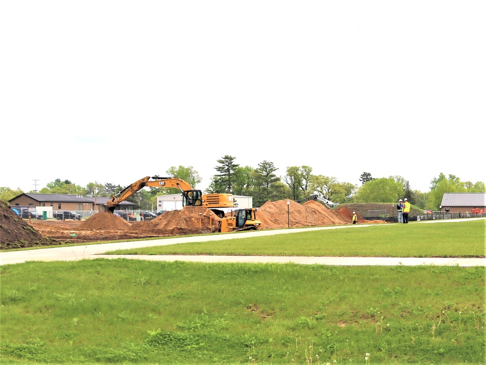 Groundwork for construction of a fourth, $27.3 million barracks project underway at Fort McCoy
