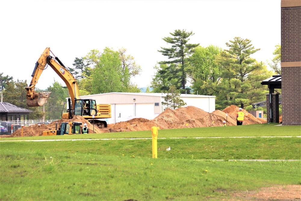Groundwork for construction of a fourth, $27.3 million barracks project underway at Fort McCoy