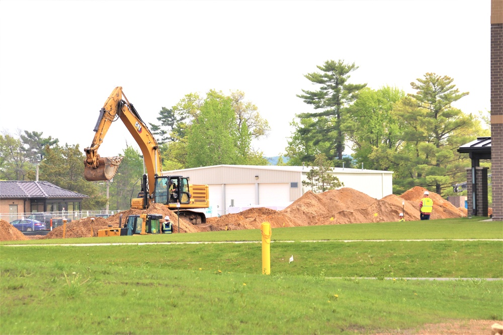 Groundwork for construction of a fourth, $27.3 million barracks project underway at Fort McCoy