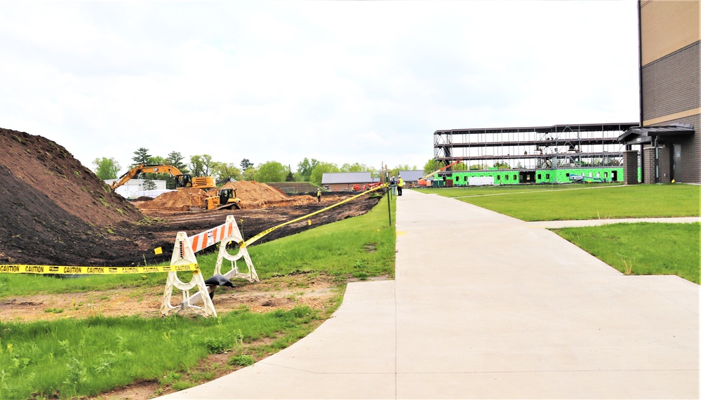 Groundwork for construction of a fourth, $27.3 million barracks project underway at Fort McCoy