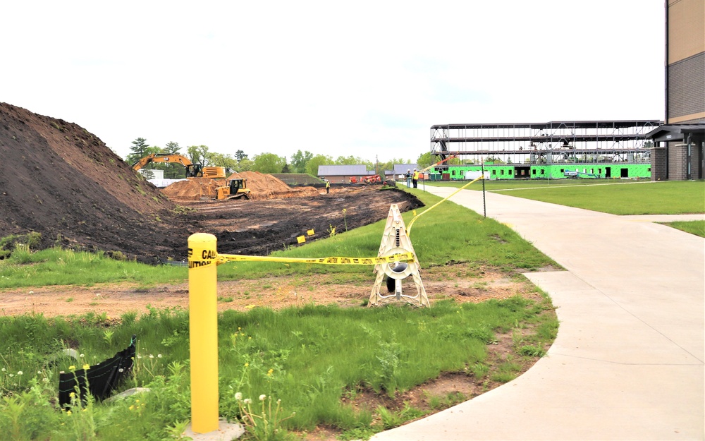 Groundwork for construction of a fourth, $27.3 million barracks project underway at Fort McCoy