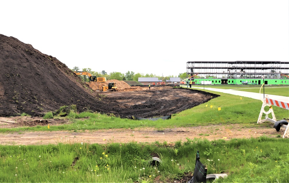 Groundwork for construction of a fourth, $27.3 million barracks project underway at Fort McCoy