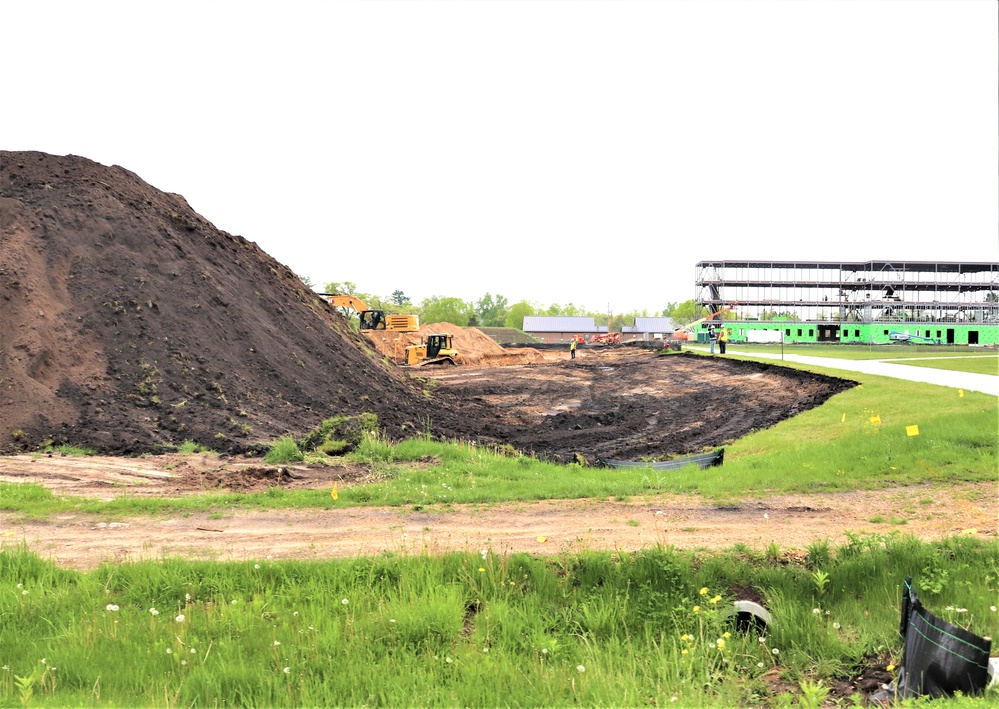 Groundwork for construction of a fourth, $27.3 million barracks project underway at Fort McCoy