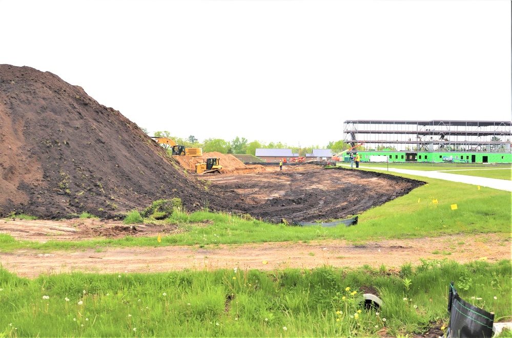 Groundwork for construction of a fourth, $27.3 million barracks project underway at Fort McCoy