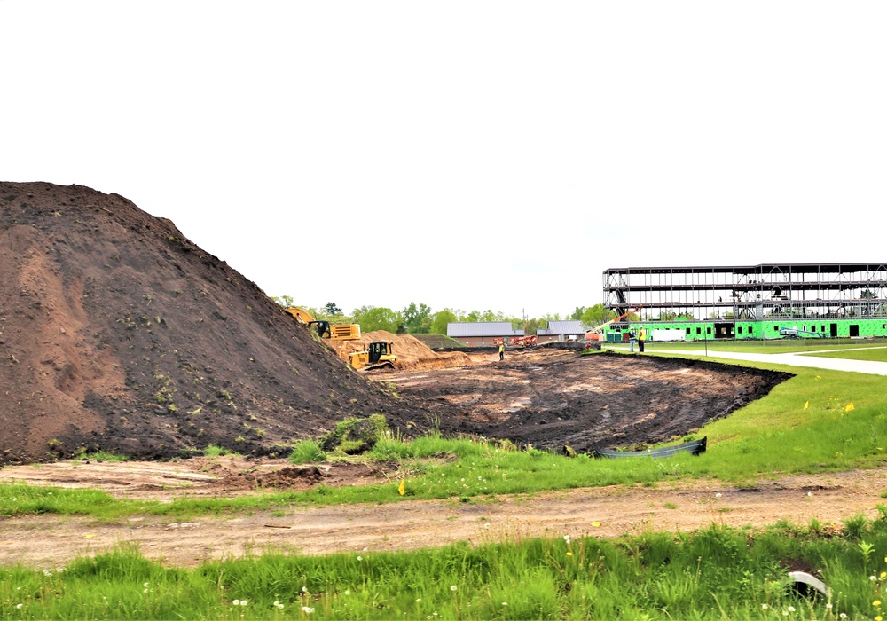 Groundwork for construction of a fourth, $27.3 million barracks project underway at Fort McCoy