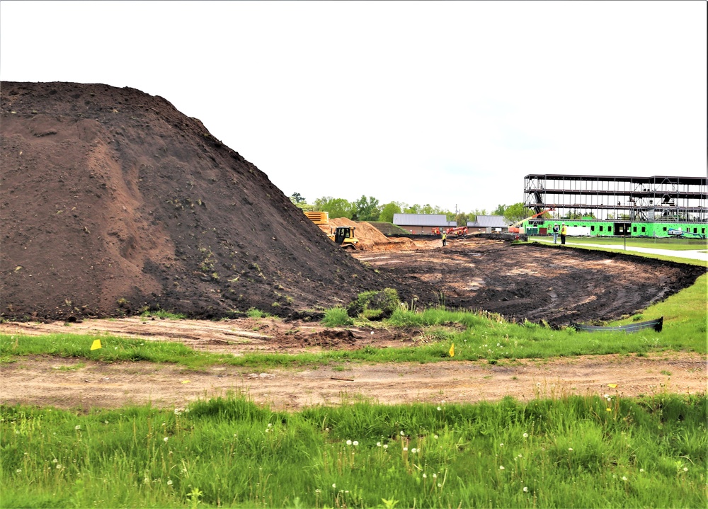 Groundwork for construction of a fourth, $27.3 million barracks project underway at Fort McCoy