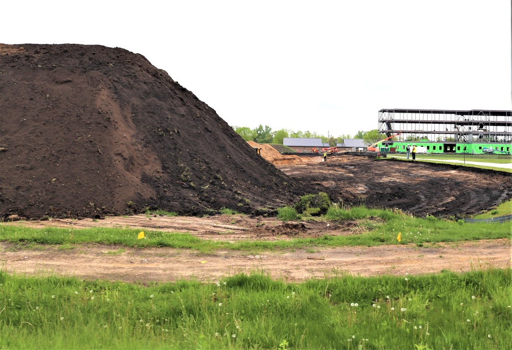 Groundwork for construction of a fourth, $27.3 million barracks project underway at Fort McCoy