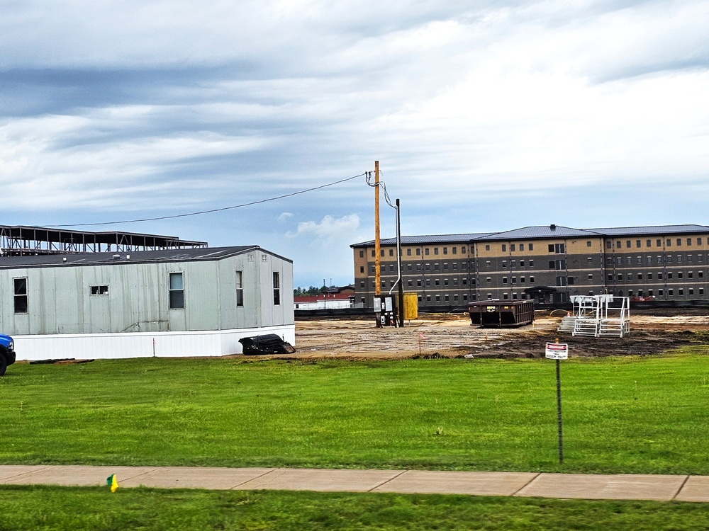 Groundwork for construction of a fourth, $27.3 million barracks project underway at Fort McCoy