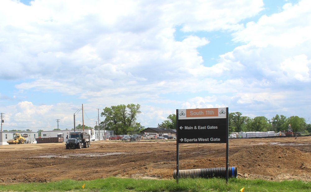 Groundwork for construction of a fourth, $27.3 million barracks project underway at Fort McCoy