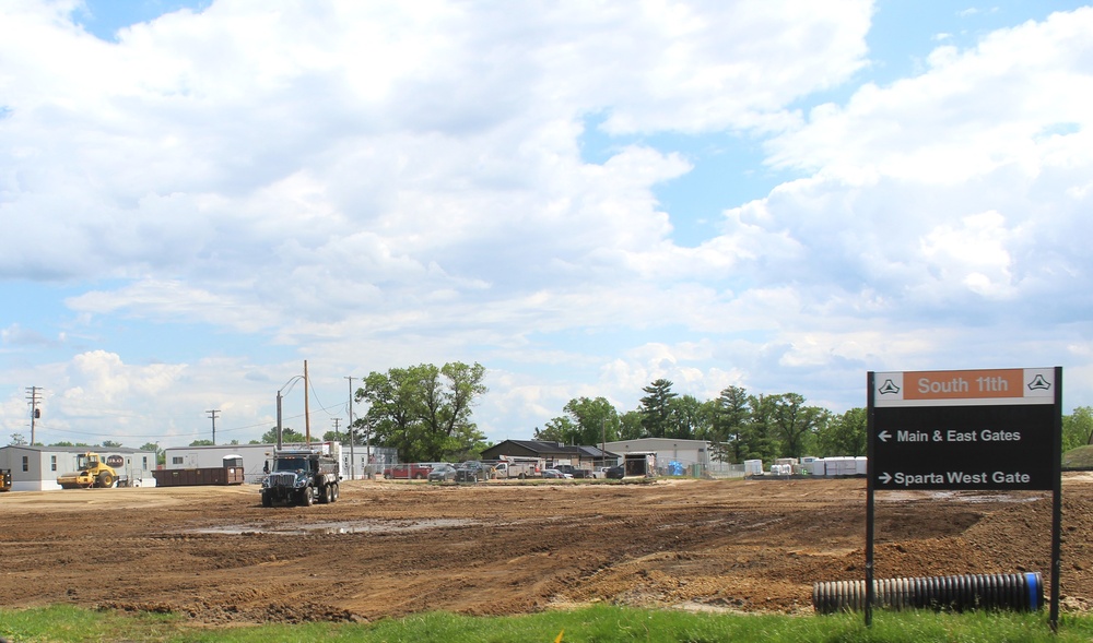 Groundwork for construction of a fourth, $27.3 million barracks project underway at Fort McCoy