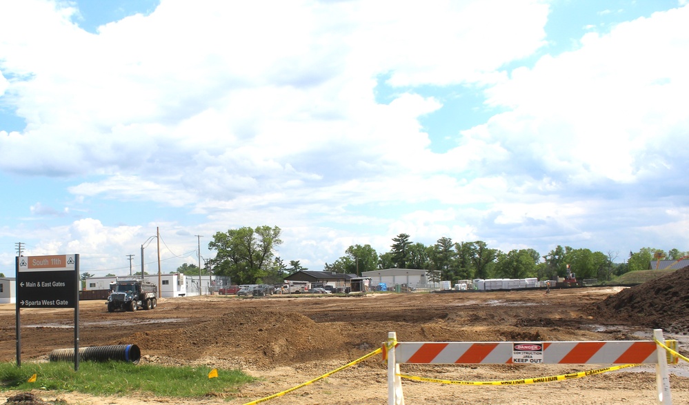 Groundwork for construction of a fourth, $27.3 million barracks project underway at Fort McCoy
