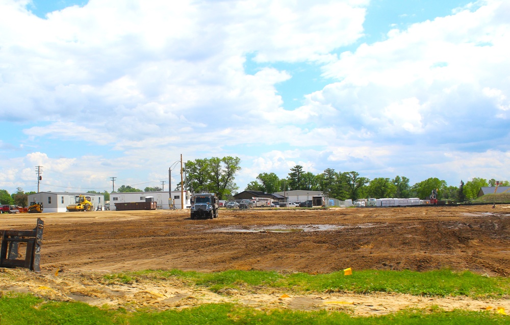 Groundwork for construction of a fourth, $27.3 million barracks project underway at Fort McCoy