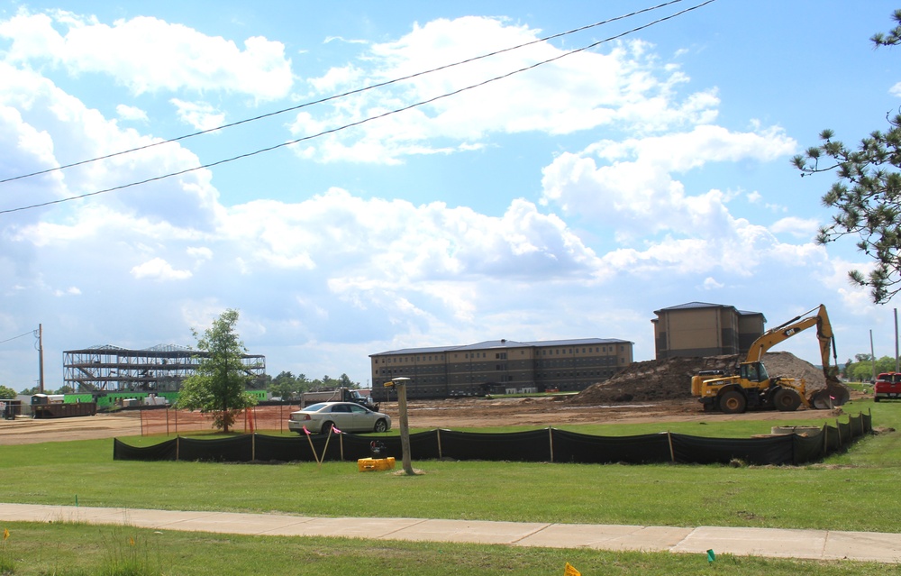 Groundwork for construction of a fourth, $27.3 million barracks project underway at Fort McCoy