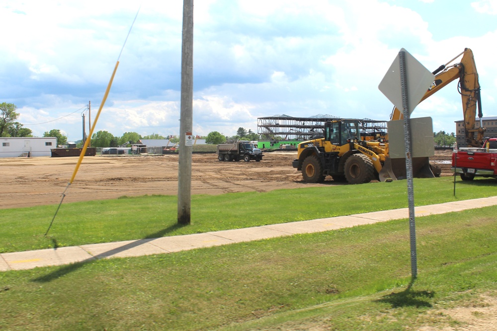 Groundwork for construction of a fourth, $27.3 million barracks project underway at Fort McCoy