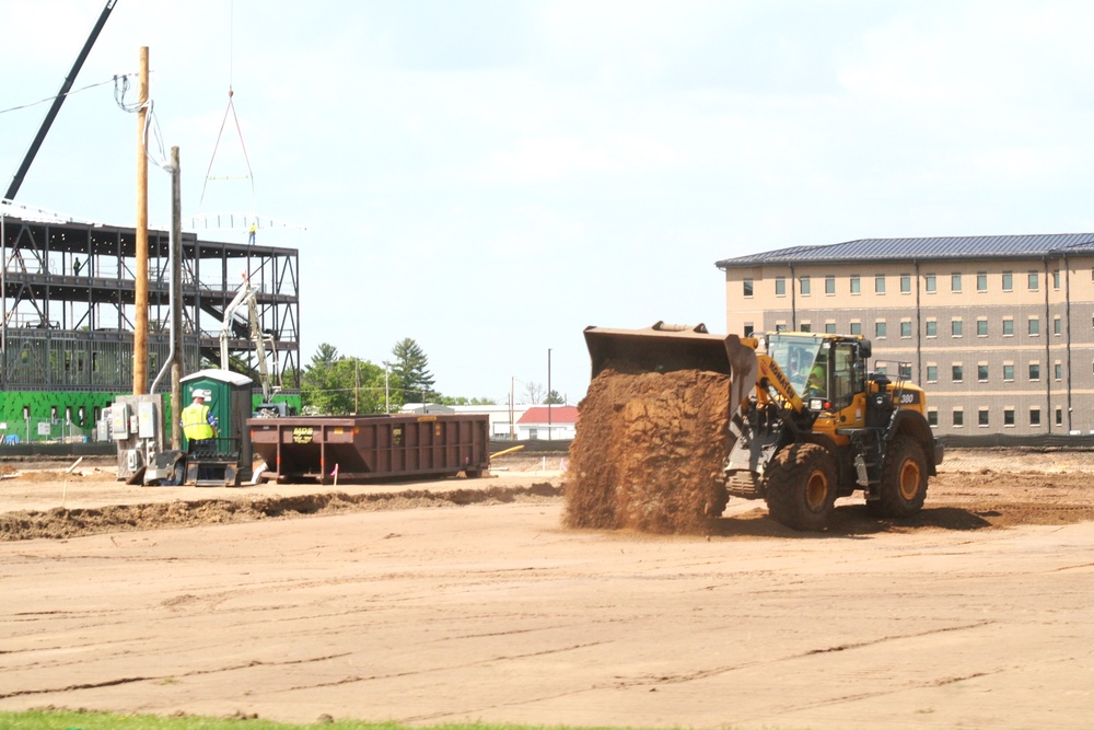 Groundwork for construction of a fourth, $27.3 million barracks project underway at Fort McCoy