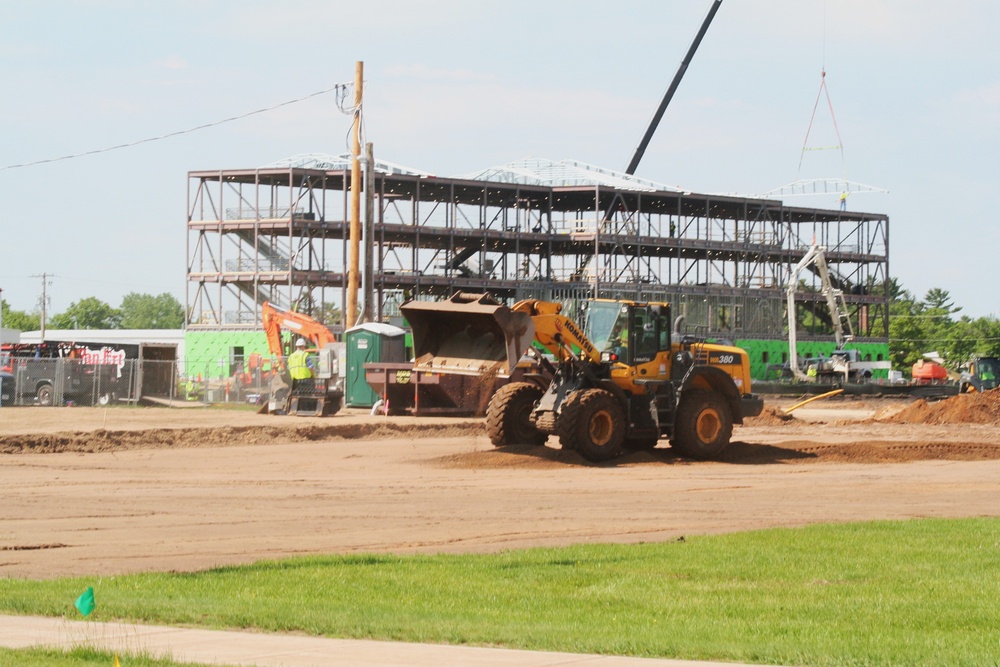 Groundwork for construction of a fourth, $27.3 million barracks project underway at Fort McCoy