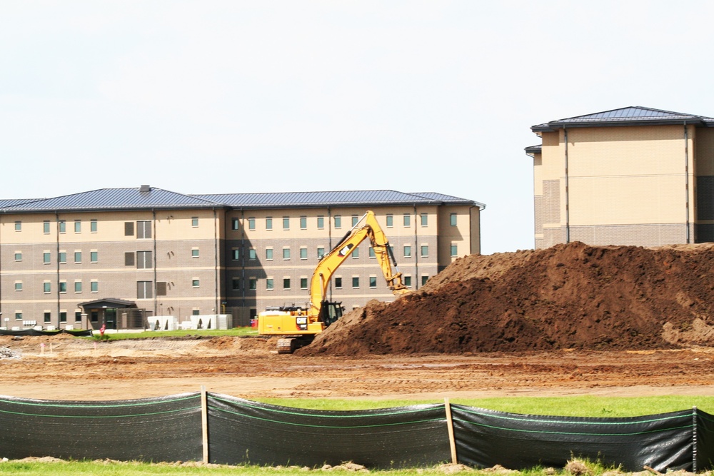 Groundwork for construction of a fourth, $27.3 million barracks project underway at Fort McCoy
