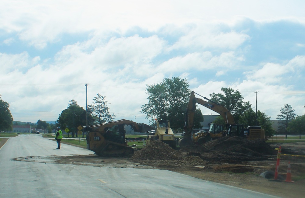 Groundwork for construction of a fourth, $27.3 million barracks project underway at Fort McCoy