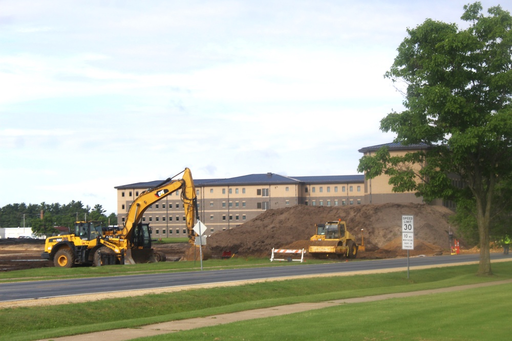 Groundwork for construction of a fourth, $27.3 million barracks project underway at Fort McCoy
