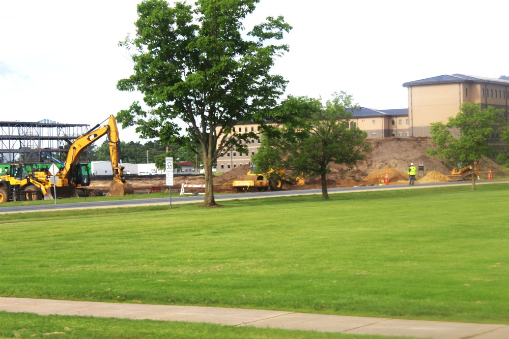 Groundwork for construction of a fourth, $27.3 million barracks project underway at Fort McCoy