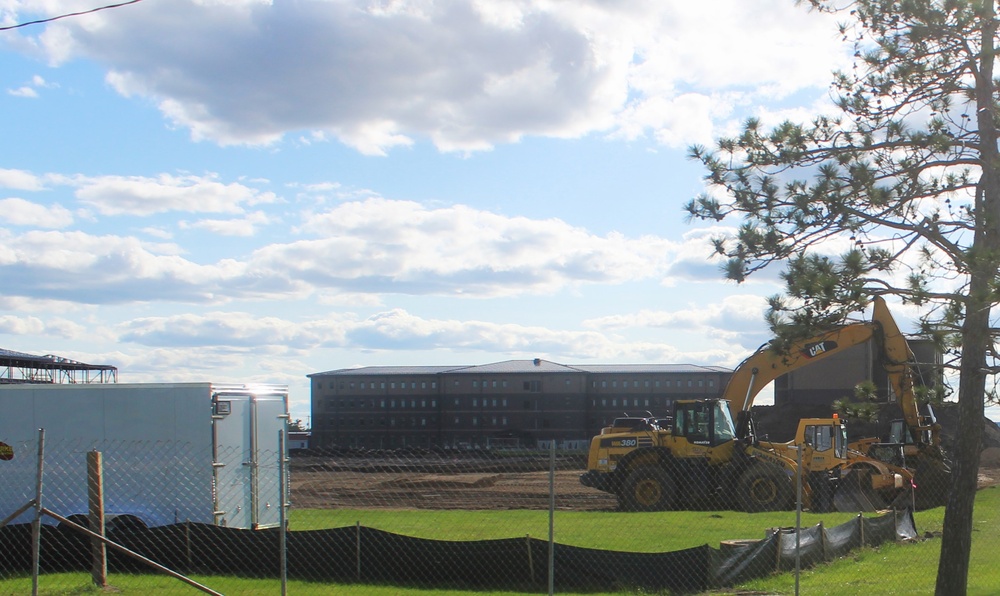 Groundwork for construction of a fourth, $27.3 million barracks project underway at Fort McCoy