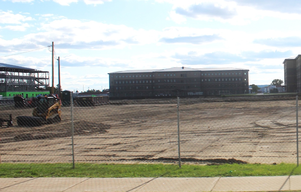 Groundwork for construction of a fourth, $27.3 million barracks project underway at Fort McCoy
