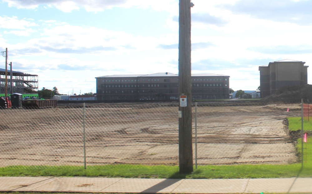 Groundwork for construction of a fourth, $27.3 million barracks project underway at Fort McCoy