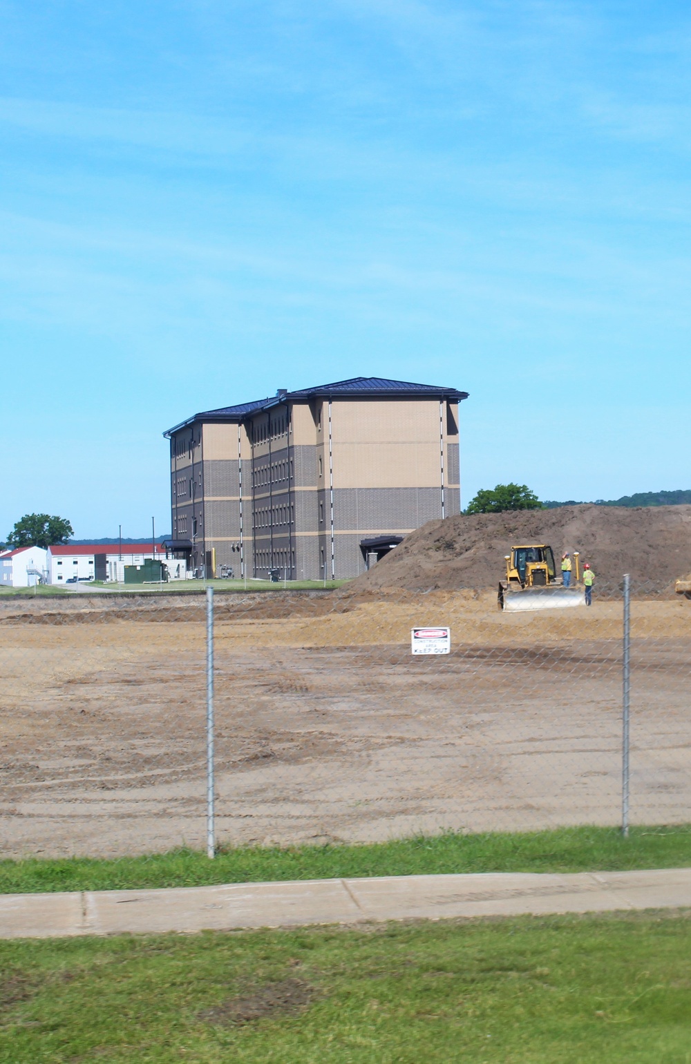 Groundwork for construction of a fourth, $27.3 million barracks project underway at Fort McCoy