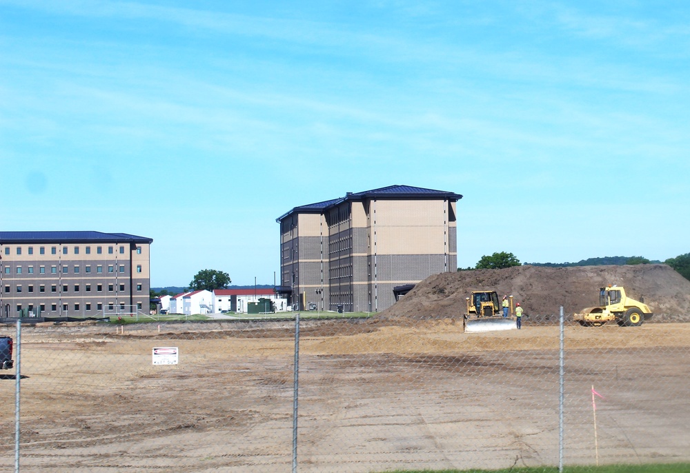 Groundwork for construction of a fourth, $27.3 million barracks project underway at Fort McCoy