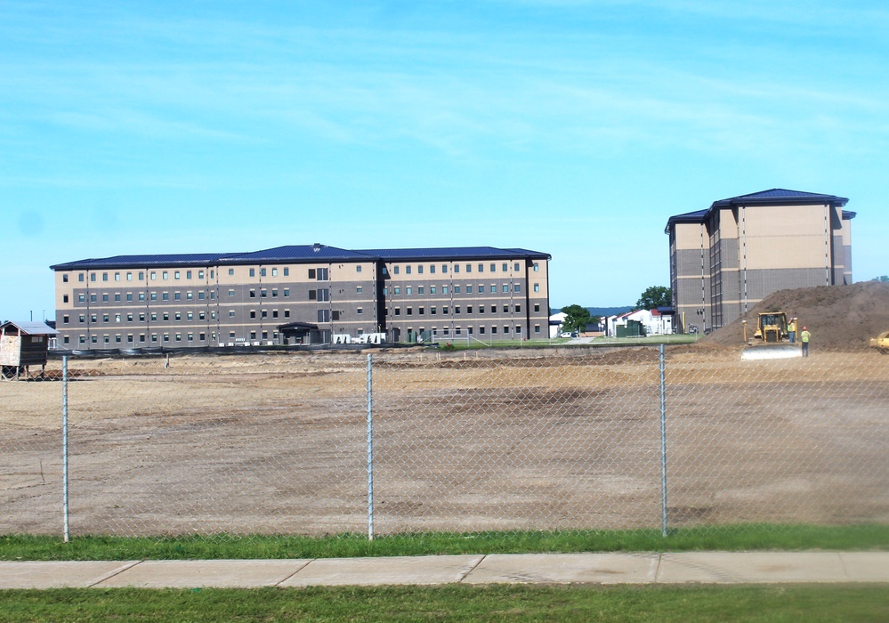 Groundwork for construction of a fourth, $27.3 million barracks project underway at Fort McCoy