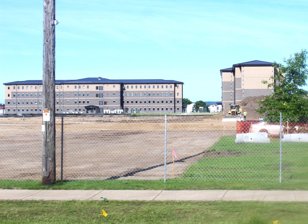 Groundwork for construction of a fourth, $27.3 million barracks project underway at Fort McCoy