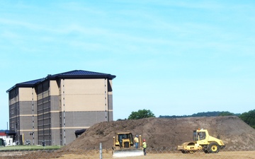 Groundwork for construction of a fourth, $27.3 million barracks project underway at Fort McCoy