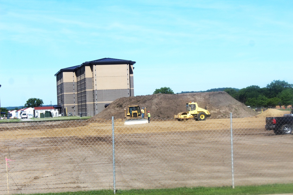 Groundwork for construction of a fourth, $27.3 million barracks project underway at Fort McCoy