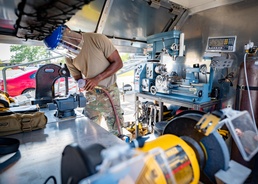 20th EMS metals Airmen build mobile fabrication unit