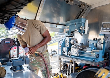 20th EMS metals Airmen build mobile fabrication unit