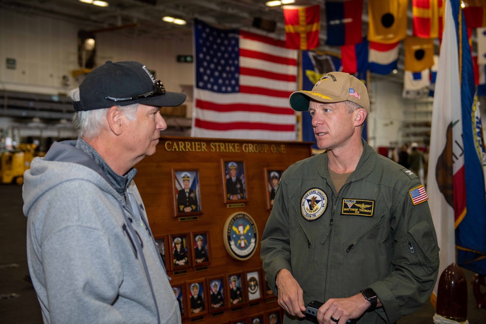 Retired U.S. Air Force Brig. Gen. Tours USS Carl Vinson (CVN 70)