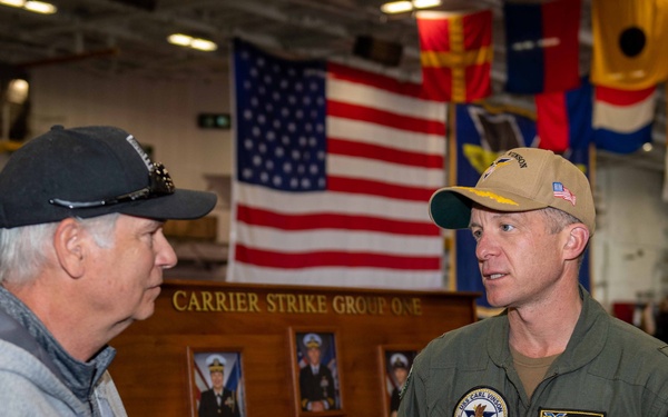 Retired U.S. Air Force Brig. Gen. Tours USS Carl Vinson (CVN 70)