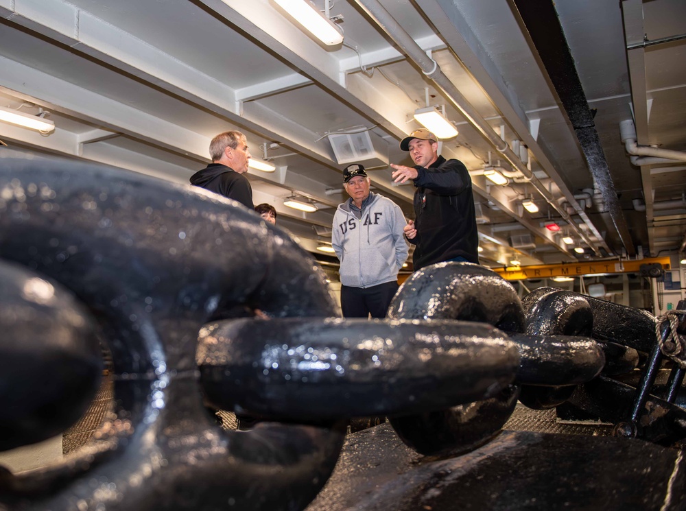 Retired U.S. Air Force Brig. Gen. Tours USS Carl Vinson (CVN 70)