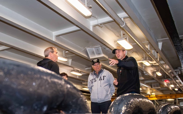 Retired U.S. Air Force Brig. Gen. Tours USS Carl Vinson (CVN 70)