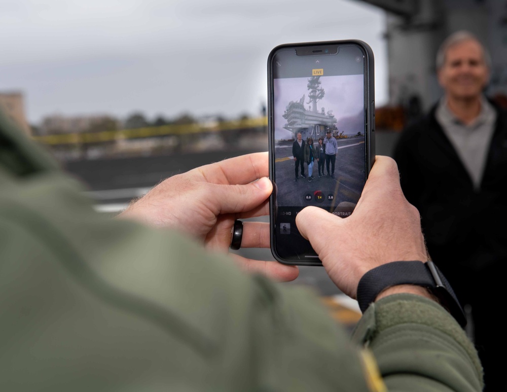 Retired U.S. Air Force Brig. Gen. Tours USS Carl Vinson (CVN 70)