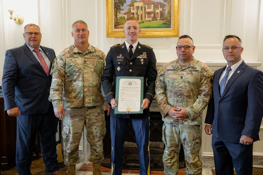 Oklahoma Army National Guard Soldier recognized at State Capitol