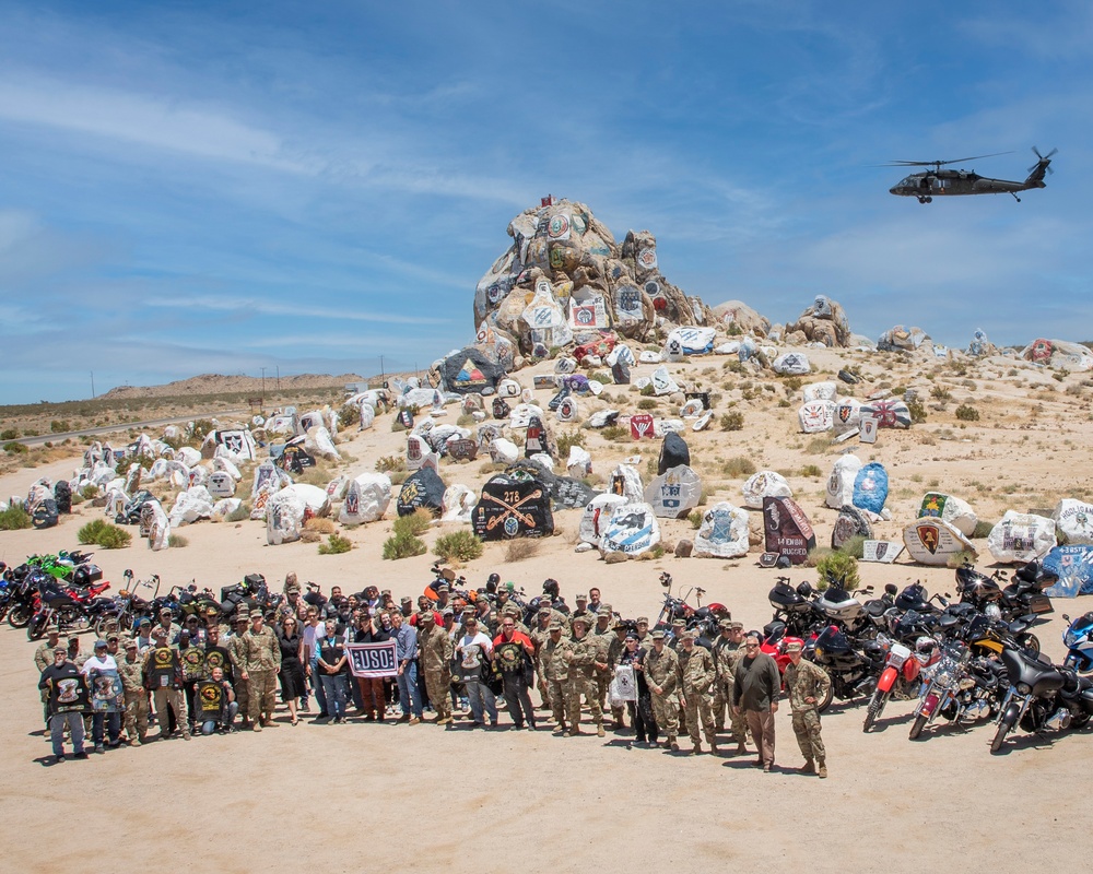 The Bikeriders stars and director visit Fort Irwin