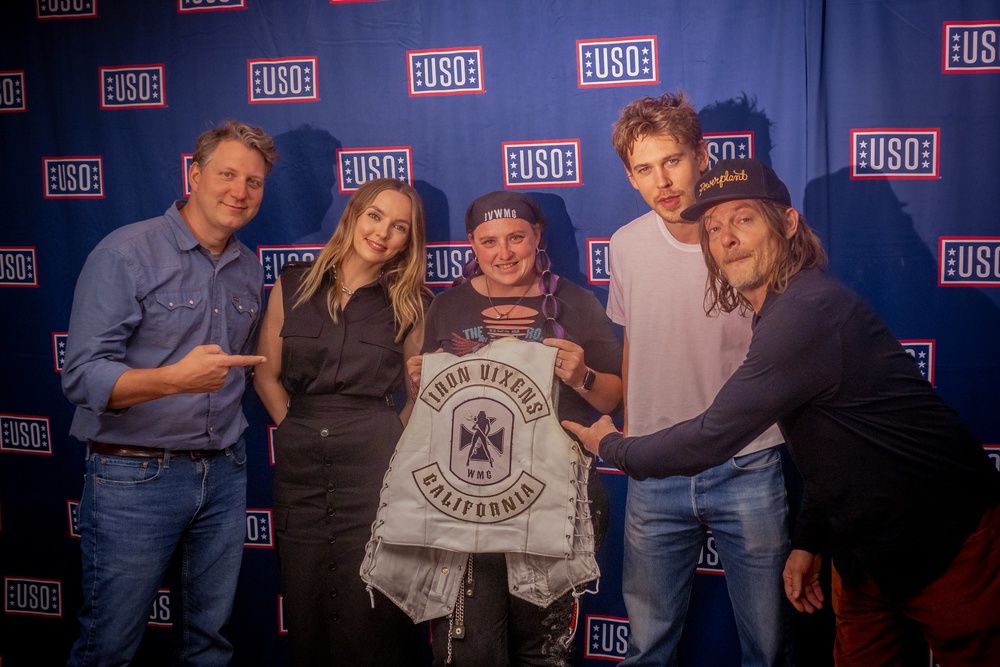 The Bikeriders stars and director visit Fort Irwin