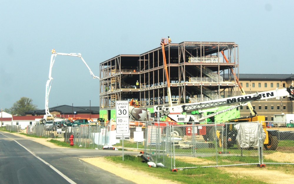 May 2024 barracks construction operations at Fort McCoy