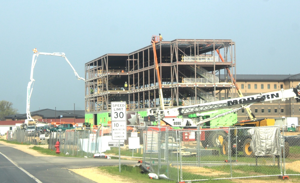 May 2024 barracks construction operations at Fort McCoy