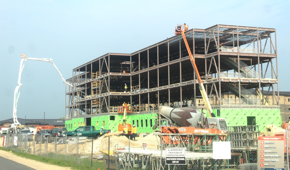 May 2024 barracks construction operations at Fort McCoy