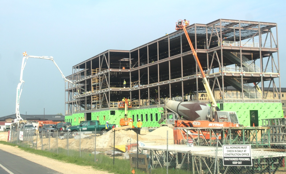 May 2024 barracks construction operations at Fort McCoy