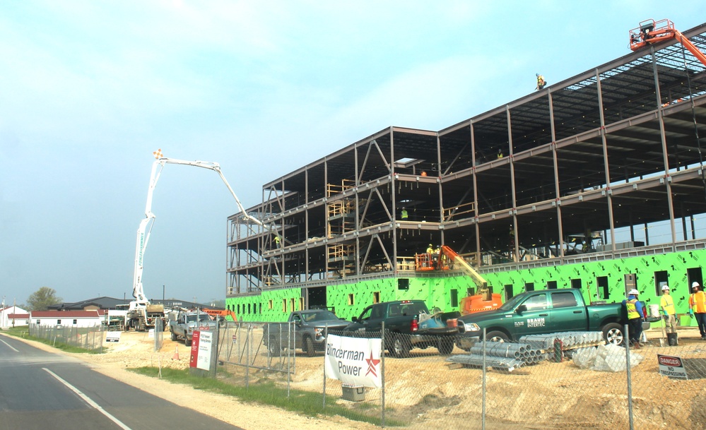 May 2024 barracks construction operations at Fort McCoy