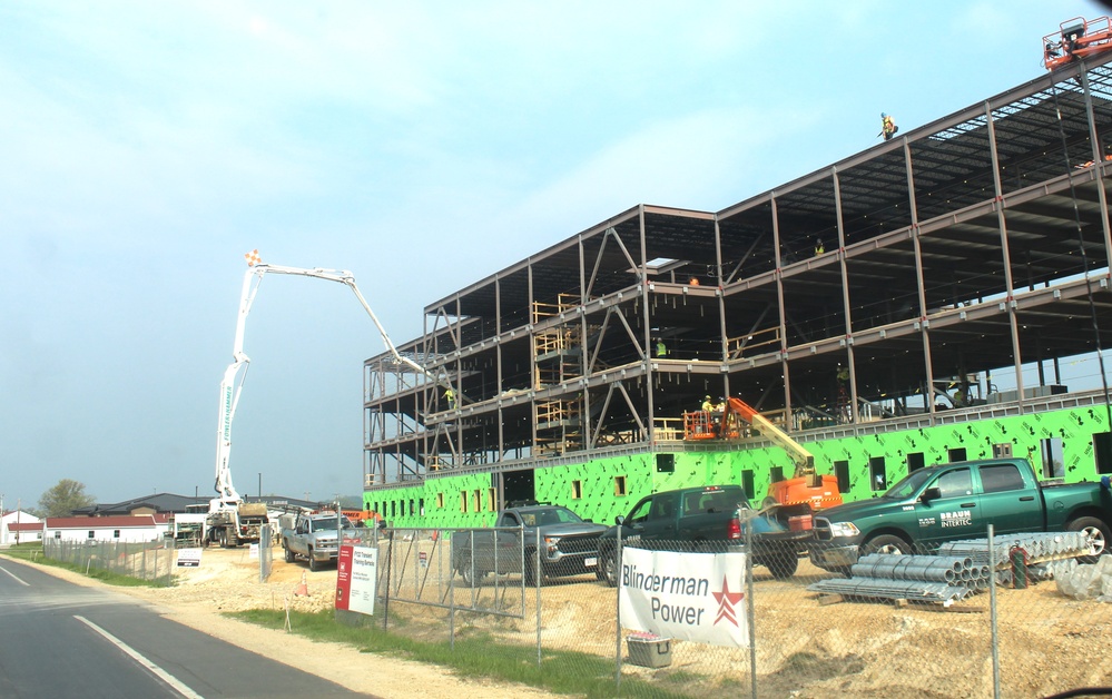 May 2024 barracks construction operations at Fort McCoy