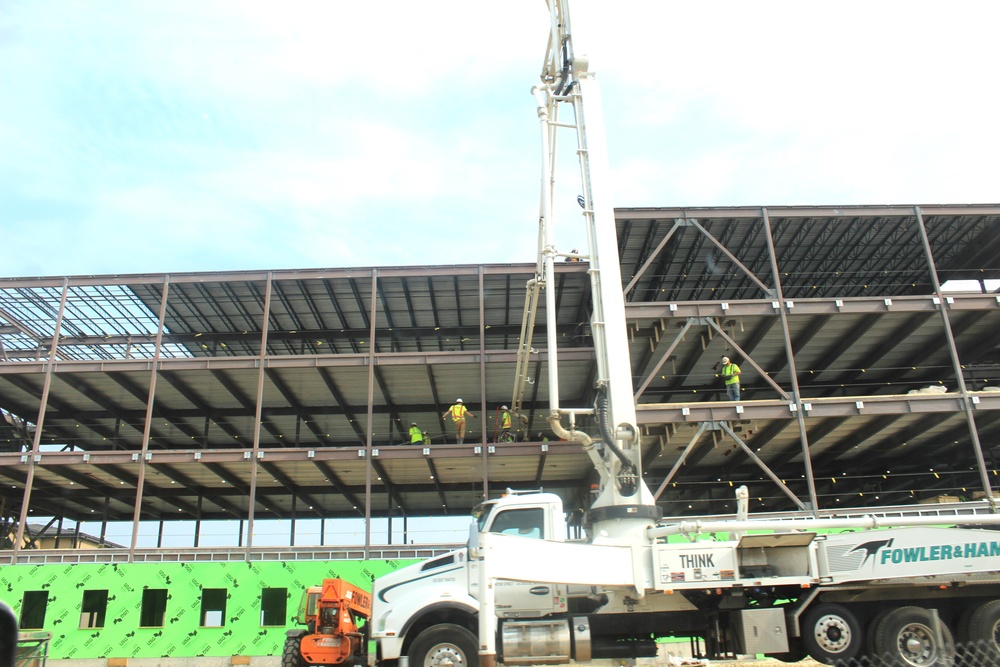 May 2024 barracks construction operations at Fort McCoy